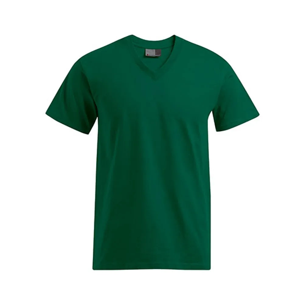 heren v hals t shirt bedrukken 180gr premium katoen groen 24E3025