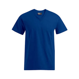 heren v hals t shirt bedrukken 180gr premium katoen royal blue 24E3025
