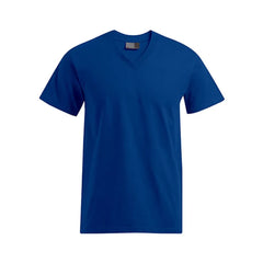 Heren V-Hals T-shirt Bedrukken – 180g Premium Katoen - Royal Blue