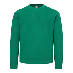 Sweatshirt van 70% katoen en 30% polyester – Geborsteld en comfortabel - Groen