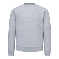 Sweatshirt van 70% katoen en 30% polyester – Geborsteld en comfortabel -  Melange Grijs