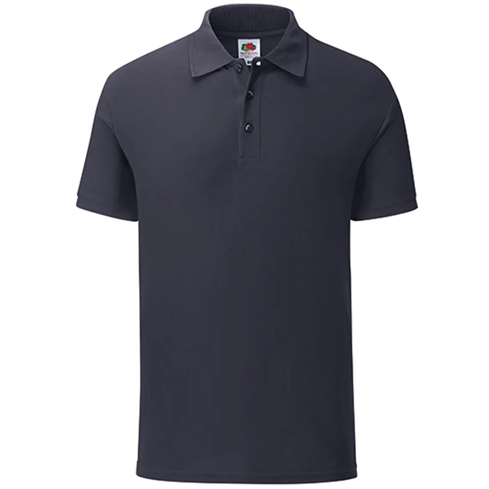 Heren polo regular fit 180g bedrukken kleur donker navy 24F502