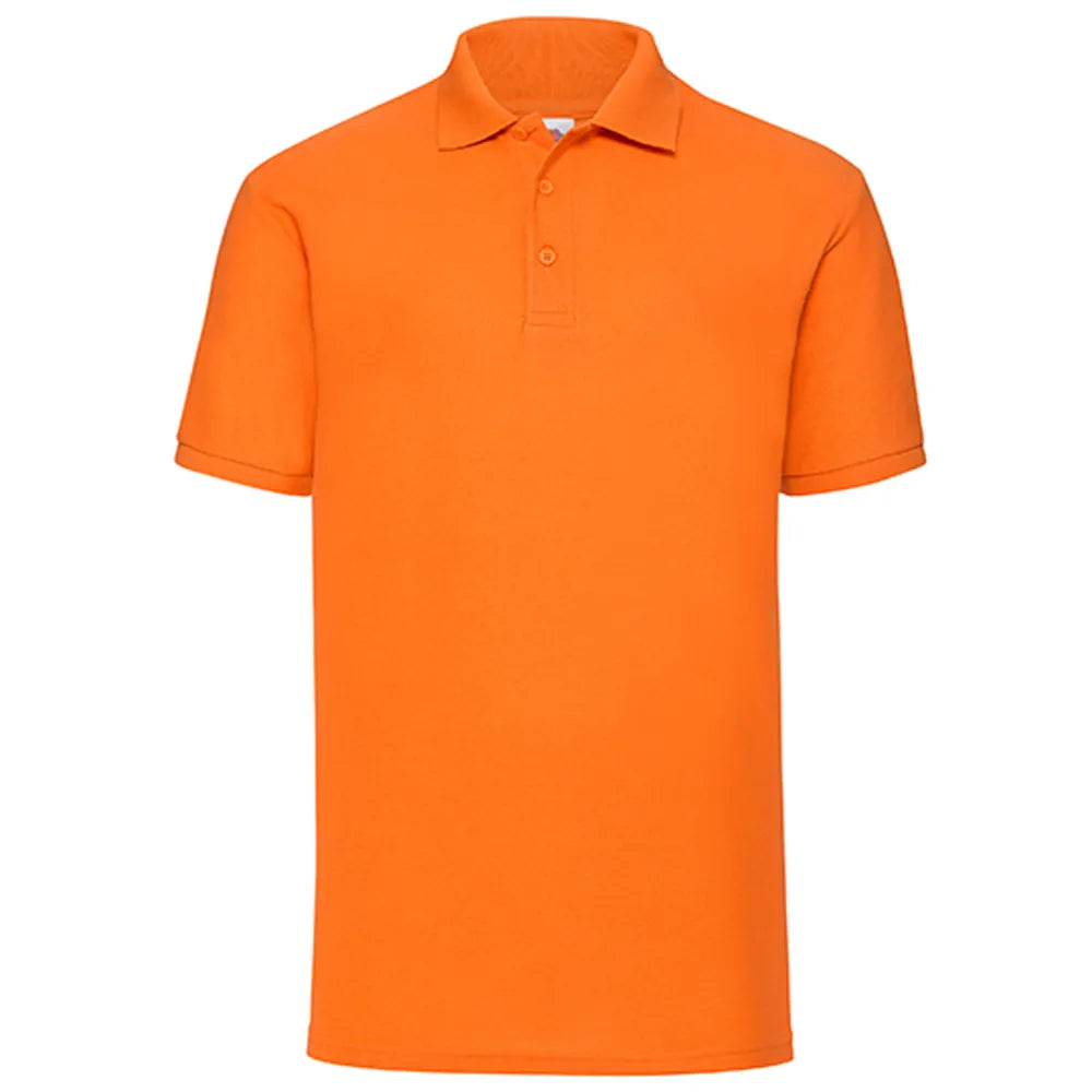 Heren polo regular fit 180g bedrukken kleur oranje 24F502