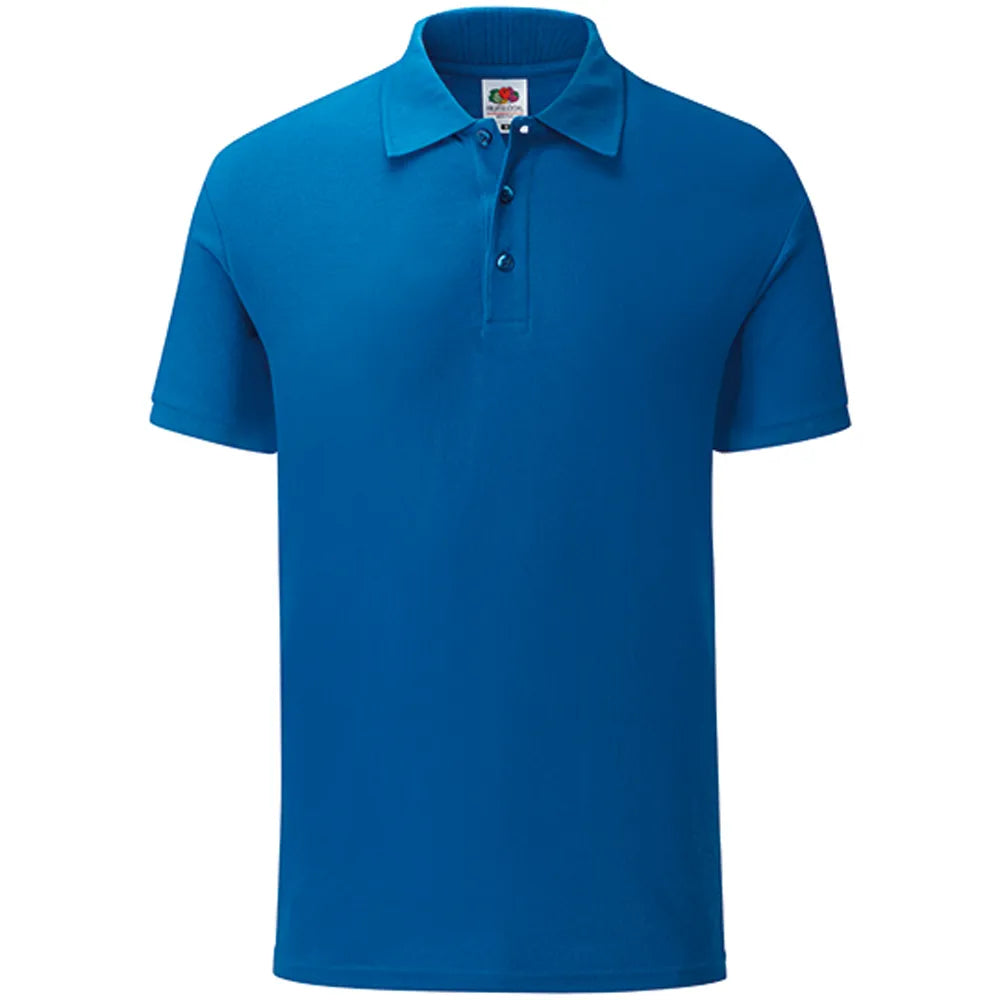 Heren polo regular fit 180g bedrukken kleur royalblue 24F502