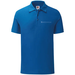 Heren polo regular fit 180g bedrukken kleur royalblue met bedrukking 24F502