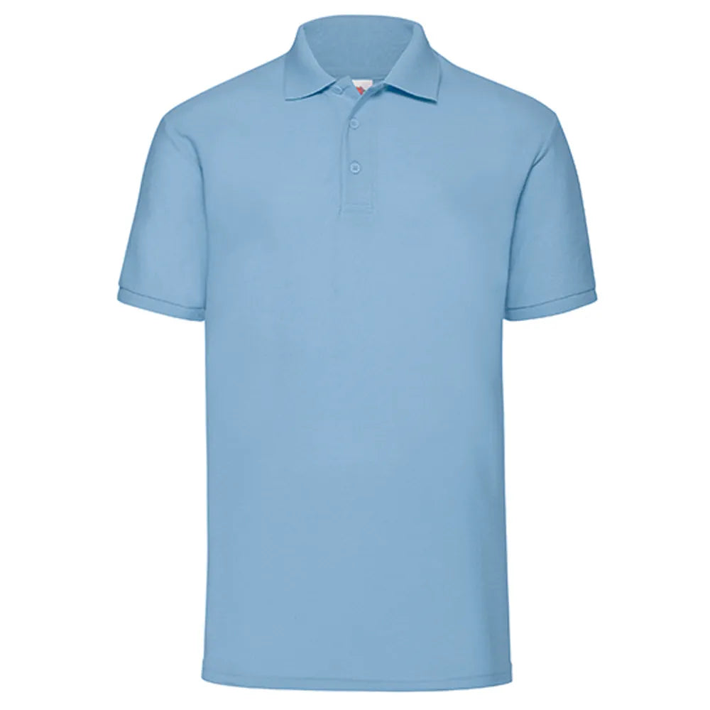 Heren polo regular fit 180g bedrukken kleur sky-blue 24F502
