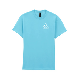 Gildan heavy cotton t-shirt skyblue met logo 24G5000