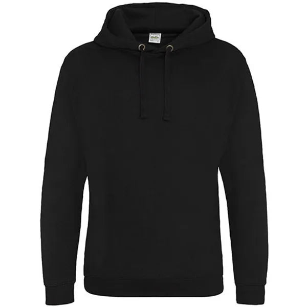 just hoods hoodie perfect voor personalisatie zwart voorzijde  24JH011