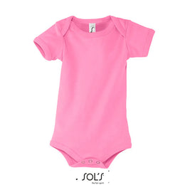 Rompertjes baby rompertje katoen bedrukken pink 24L118