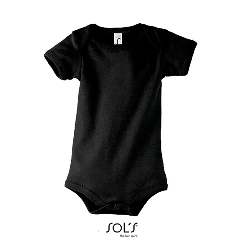 Rompertjes baby rompertje katoen bedrukken zwart 24L118