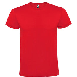 atomic 150 tshirt vegan oekotex single jersey bedrukken rood voorkant 24RY6424