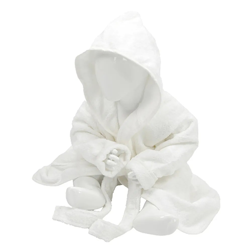Babybadjas met capuchon, Wit - 24AR022