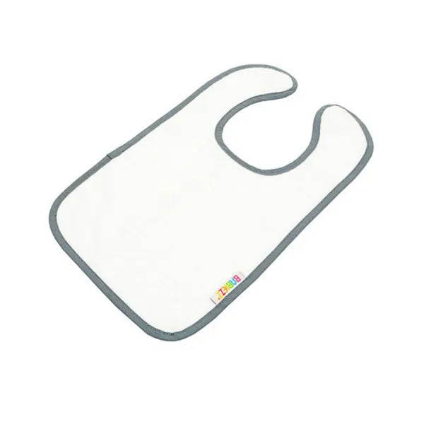 slabbetjes sublimation badstof wit antraciet 24ar894