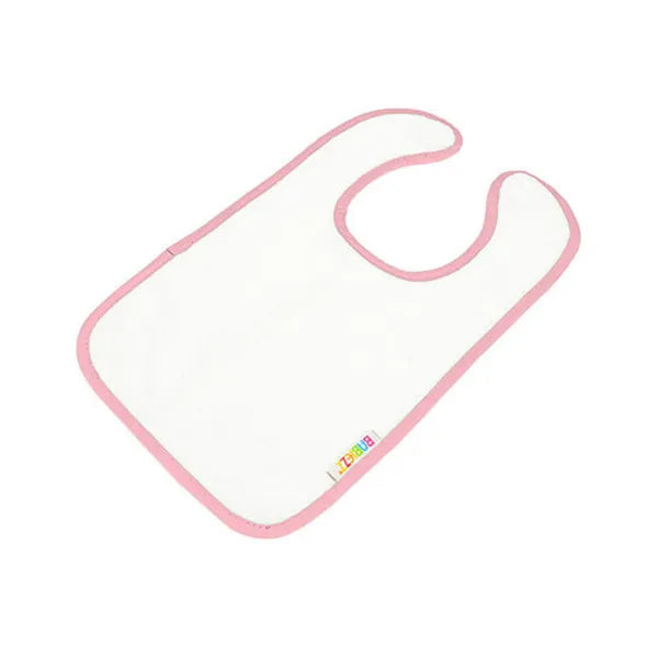 slabbetjes sublimation badstof wit roze 24ar894