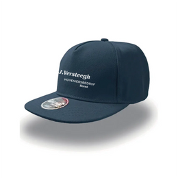 5-panel snapback pet met platte klep, Marineblauw - 24AT401