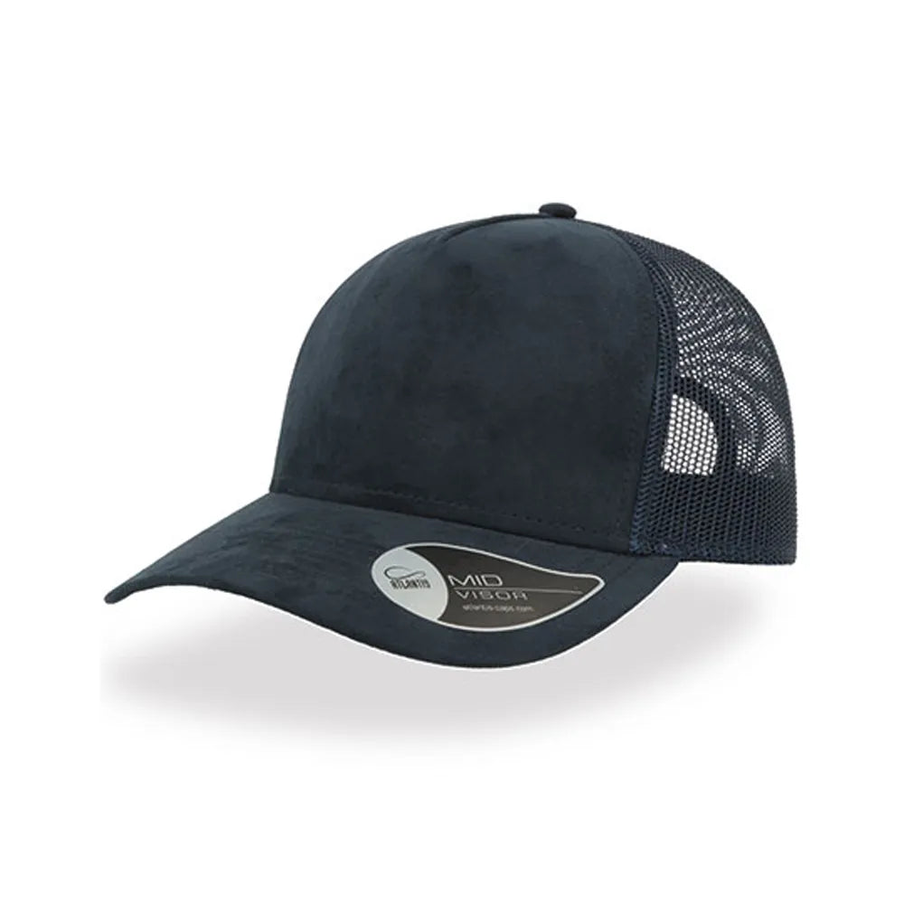 cap polyester mesh 5 vlakken navy 24at523