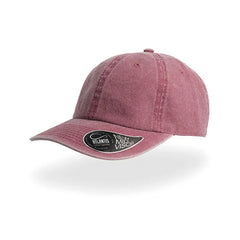 Denim Cap met 6 Panelen - Bordeaux
