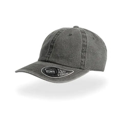 Denim Cap met 6 Panelen - Zwart