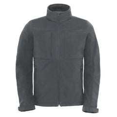 B&C Softshell Jas met Capuchon Donkergrijs-Pistol