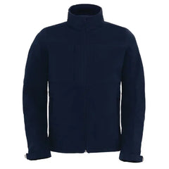 B&C Softshell Jas met Capuchon Navy
