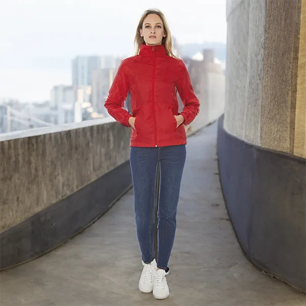 Slim-fit windjack voor dames van BenC sfeerbeeld, Rood - 24BCJWI61