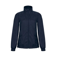 Slim-Fit Windjack voor Dames van B&C Navy