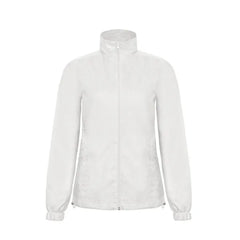Slim-Fit Windjack voor Dames van B&C Wit