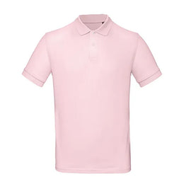 B&C poloshirt van biologisch katoen, Felroze - 24BCPM430