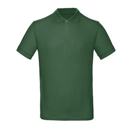 B&C poloshirt van biologisch katoen, Flessengroen - 24BCPM430