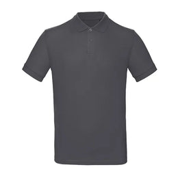 B&C poloshirt van biologisch katoen, Grijs - 24BCPM430