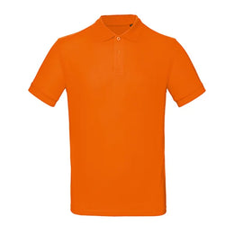 B&C poloshirt van biologisch katoen, Oranje - 24BCPM430