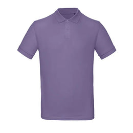 B&C poloshirt van biologisch katoen, Paars - 24BCPM430