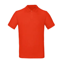 B&C poloshirt van biologisch katoen, Rood - 24BCPM430