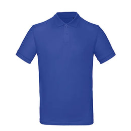 poloshirt katoen benc kobalt blauw voorzijde 24bcpm430 
