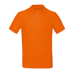 B&C Poloshirt van Biologisch Katoen Oranje