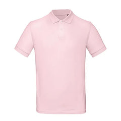 B&C Poloshirt van Biologisch Katoen Helder Roze