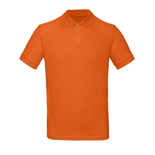 poloshirt katoen benc urban oranje voorzijde 24bcpm430 