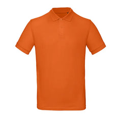 B&C Poloshirt van Biologisch Katoen Diep Oranje