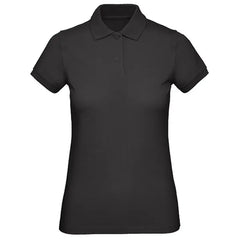 Dames Polo Biologisch Katoen B&C Zwart