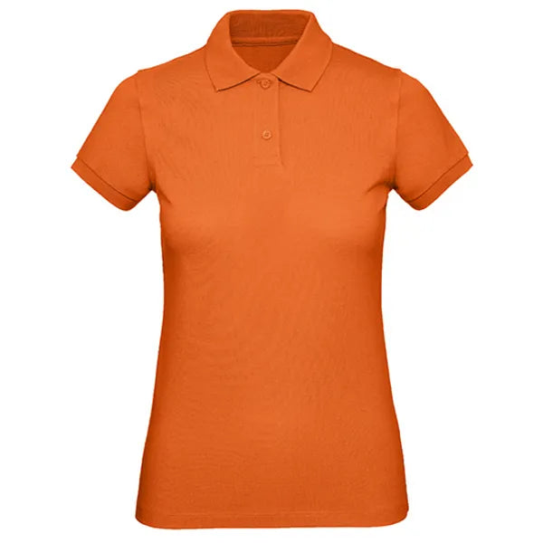 comfortabel polo shirt biologisch katoen bc urban oranje voorzijde 24bcpw440