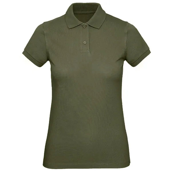 comfortabel polo shirt biologisch katoen bc khaki voorzijde 24bcpw440