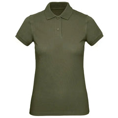 Dames Polo Biologisch Katoen B&C Khaki