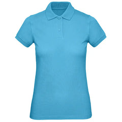 Dames Polo Biologisch Katoen B&C Turquoise