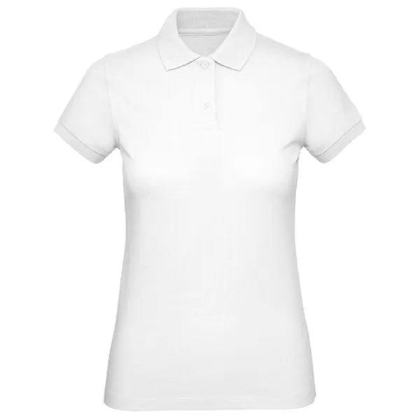 comfortabel polo shirt biologisch katoen bc wit voorzijde 24bcpw440