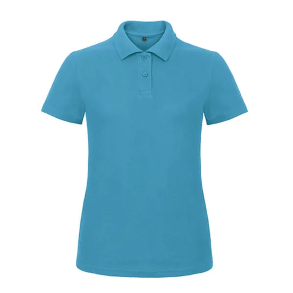 B&C damespolo van katoen, Turquoise - 24BCPWI11