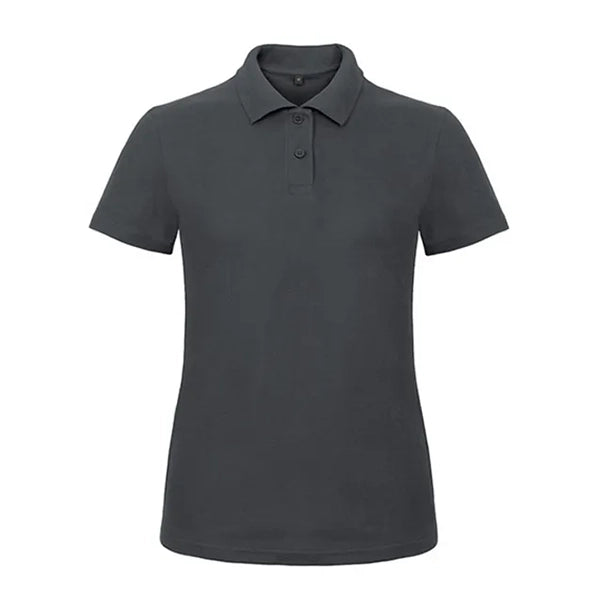 polo shirt katoen benc antraciet voorzijde 24bcpwi11