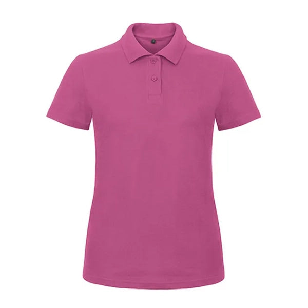 polo shirt katoen benc fuchsia voorzijde 24bcpwi11