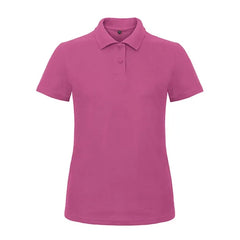 Elegant Polo Shirt voor Dames - B&C Katoen Fuchsia