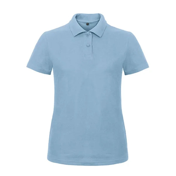 polo shirt katoen benc licht blauw voorzijde 24bcpwi11