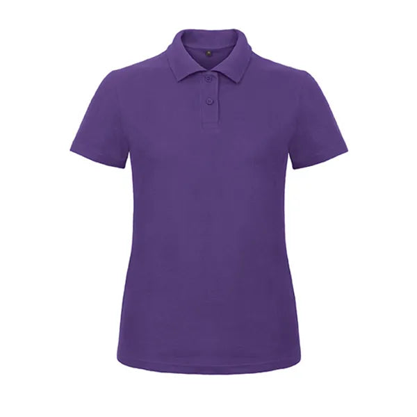 polo shirt katoen benc paars voorzijde 24bcpwi11